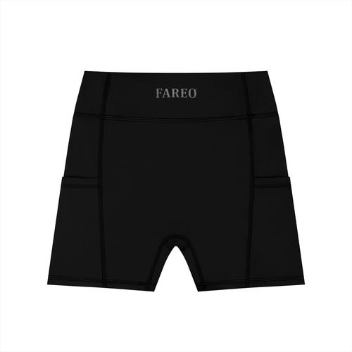 Women's FAREO Core™ Shorts with a comfortable elastic waistband and sporty design, shown in a neutral color.